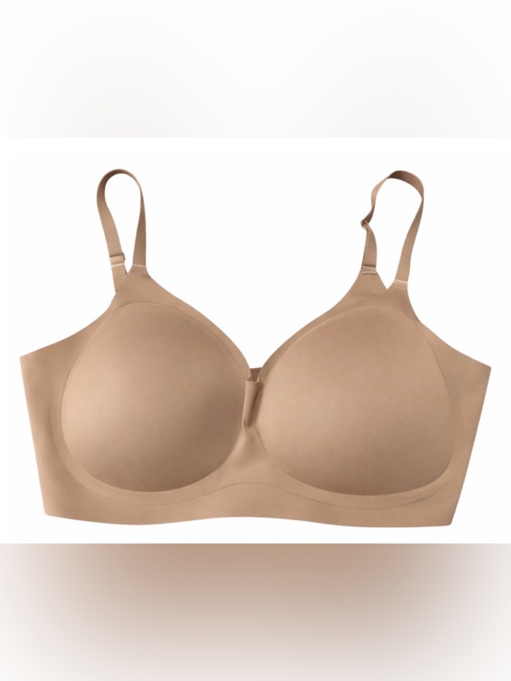 2XL Seamless T-Shirt Bra Nude Full Coverage Wireless Smoothing Everyday   Comfy